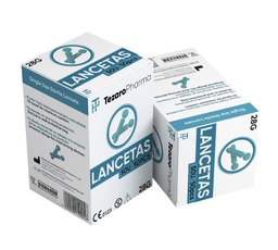 [IU-LC707] Lancetas Estériles para Prueba de Glucosa de Tezaro Pharma - Caja de 50 Unidades